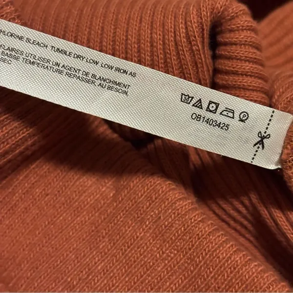 Free People Picnic Sweater Ribbed Flare Lounge Pant Terra Cotta- Size Medium - Image 12