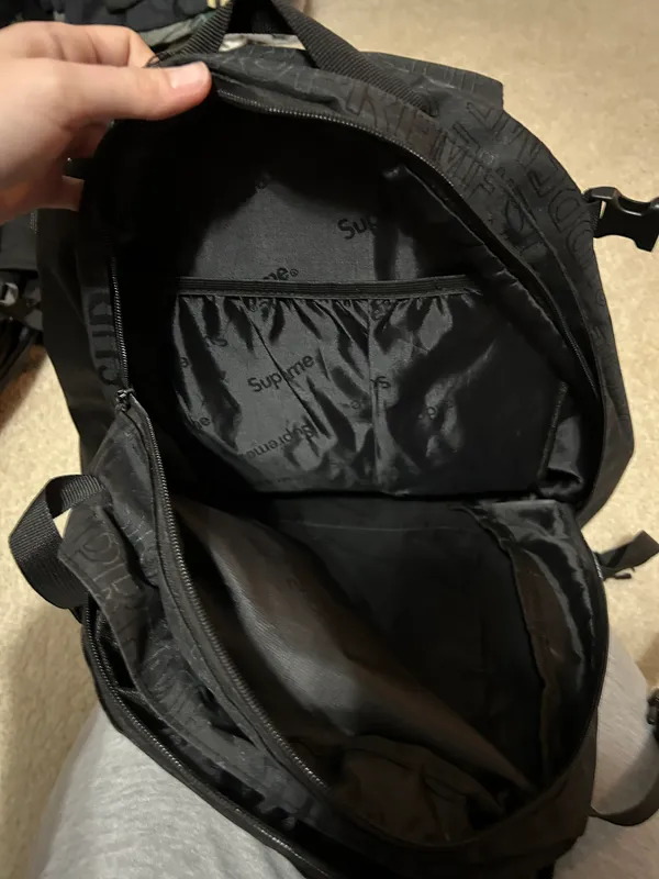 Supreme Black  Backpack - Image 4