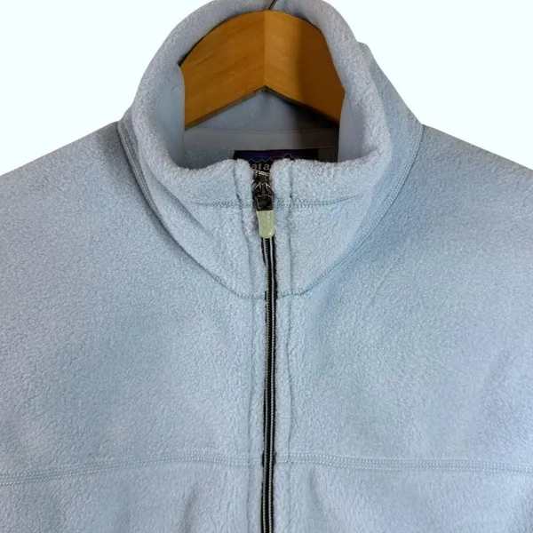 Patagonia Synchilla Light Blue 1/4 Zip Fleece Pullover Women’s Size Medium - Image 3