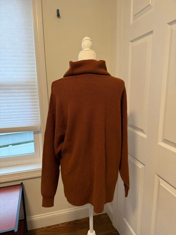 Free People Turtleneck Sweater Oversized - Image 4