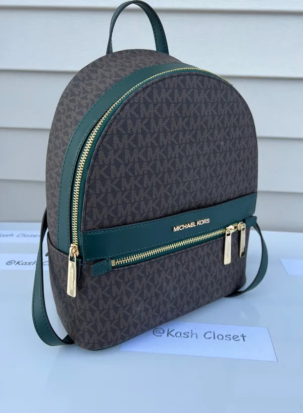 MK Kenly Medium Backpack - Racing Green - Image 3