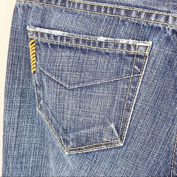 PAIGE Hollywood Hills Distressed Mid Rise Jeans 25 Neutral Casual Concert - Image 10