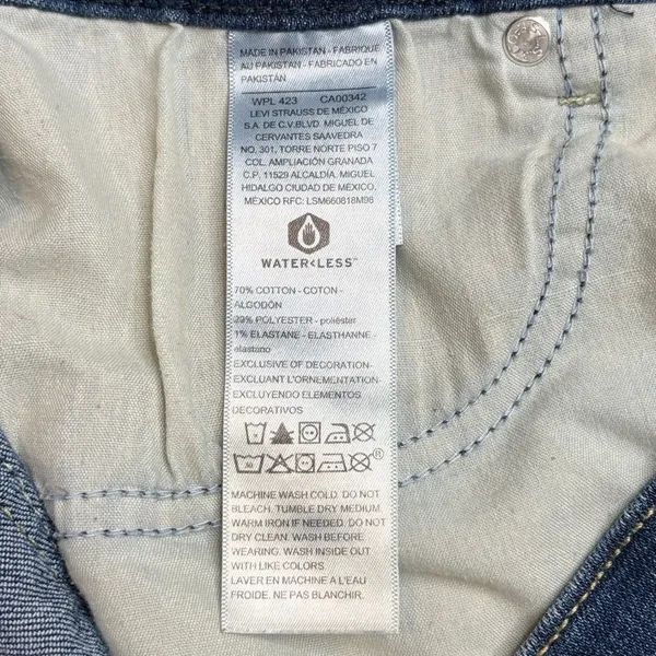 Signature by Levi Strauss Gold‎ Label Womens Mid-Rise Straight Jeans Size 12S - Image 9
