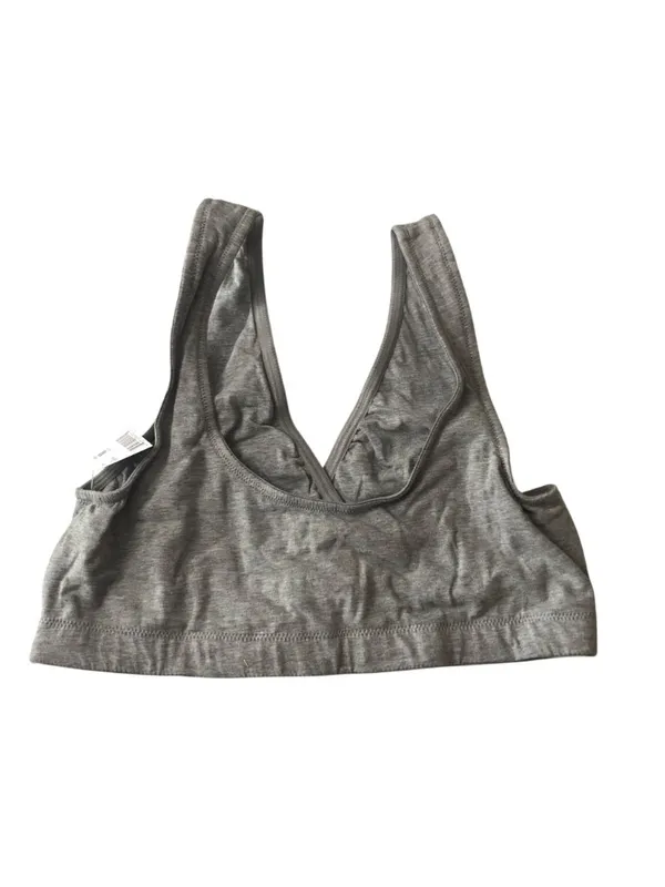 Motherhood Maternity Wrap Front Nursing Sleep Bra Heather Gray M - Image 2