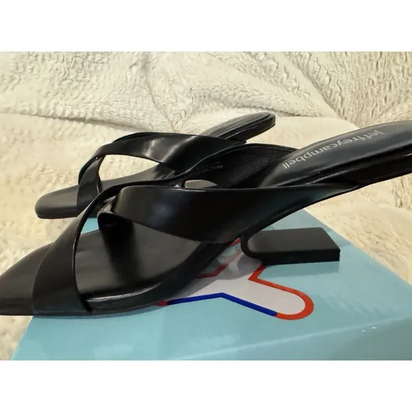 JEFFREY CAMPBELL Easy-peasy Sandal In Black/ Black 7.5 NWOB - Image 3