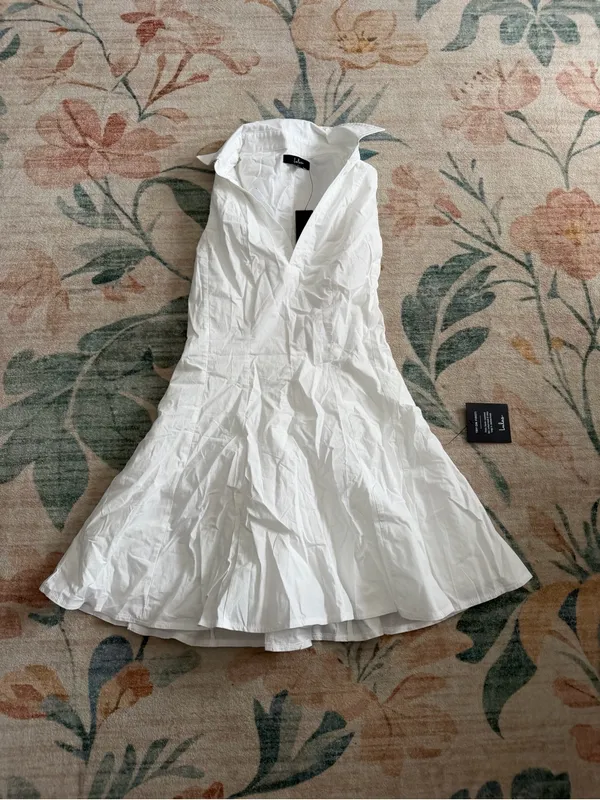 Lulu's Zenley White Collared Skater Mini Dress - Image 5