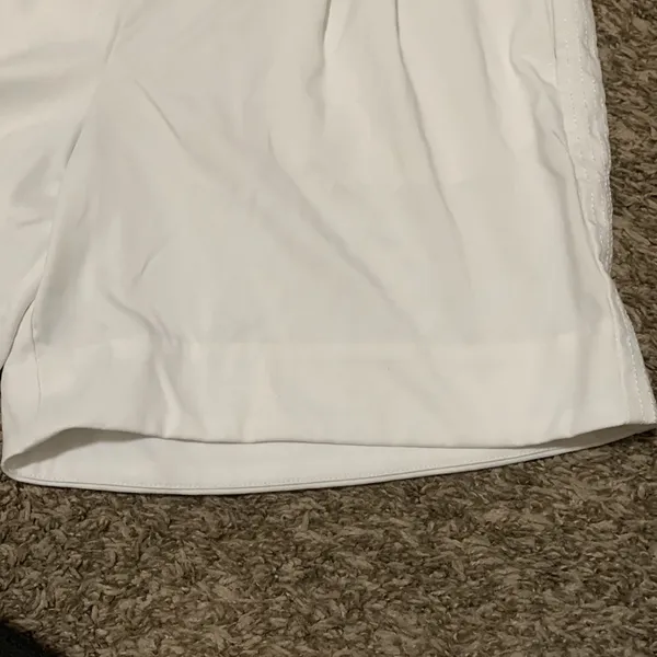 Nike Dri Fit white cloth woman size MEDIUM shorts - Image 3