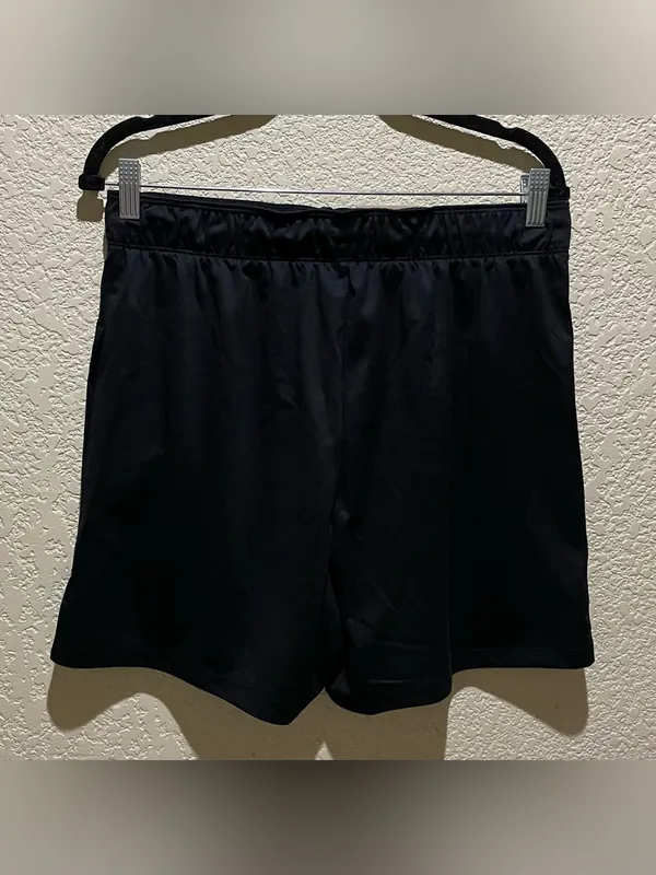 Nike Dri Fit 5” Women's Black Athletic Shorts with Swoosh Fold Over Waist Logo L - Image 6