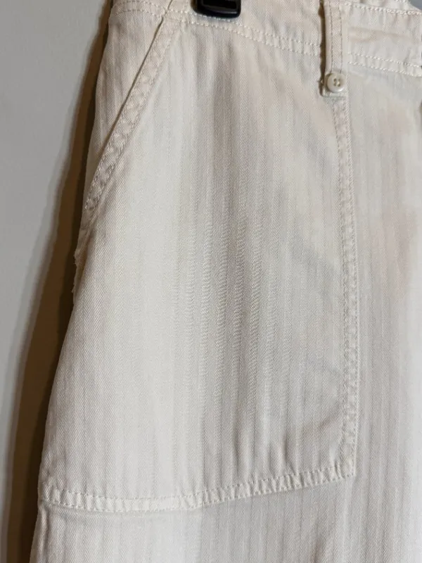 Madewell The Perfect Vintage Wide-Leg Pant: Utility Edition Women's 29 Linen Tan - Image 9