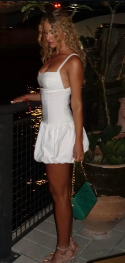 Zara mini dress balloon cut out Elegant White Sleeveless Dress - Image 2