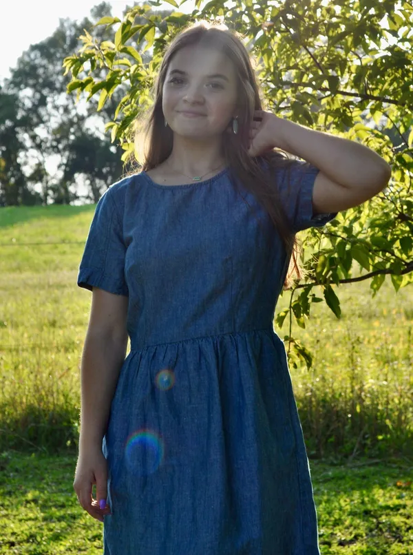 Madewell Chambray Dress - Image 4