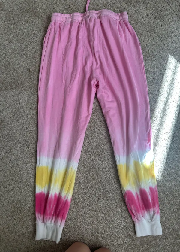 M Pink tie dye sweatpants - Image 2