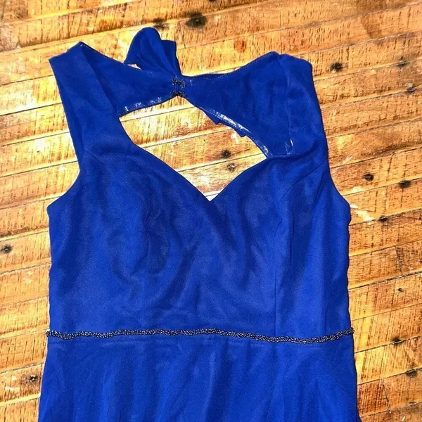 Ever Pretty navy sleeveless L layered flowy maxi dress - Image 2
