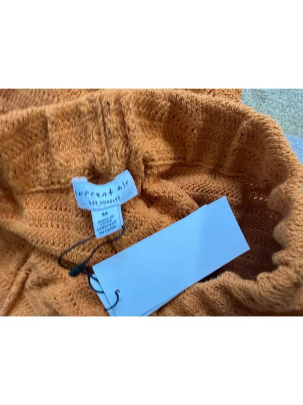 CURRENT AIR Orange Knit Shorts Size Medium NEW NWT - Image 5