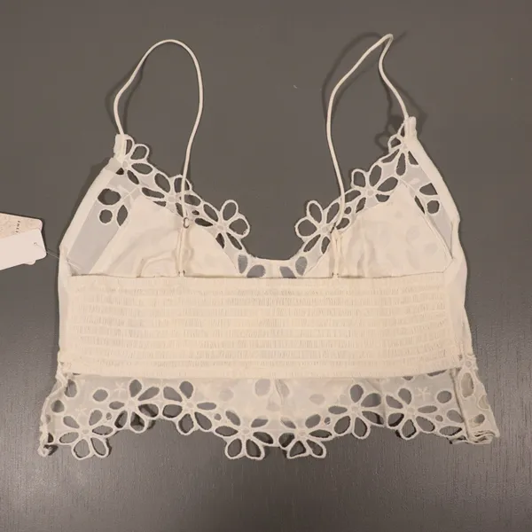 NWT Free People X Revolve Asteria Bralette in White Size Medium - Image 10