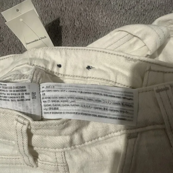 Abercrombie Fitch 24 Regular '90s Straight Jean Curve Love High Rise Utility - Image 7
