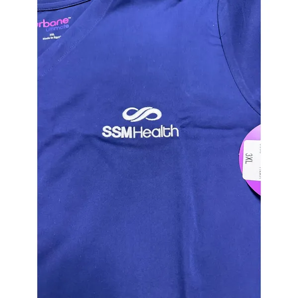 Urbane Ultimate SSM Health Scrub Top Womens 3XL Navy Blue VNeck Contemporary Fit - Image 3