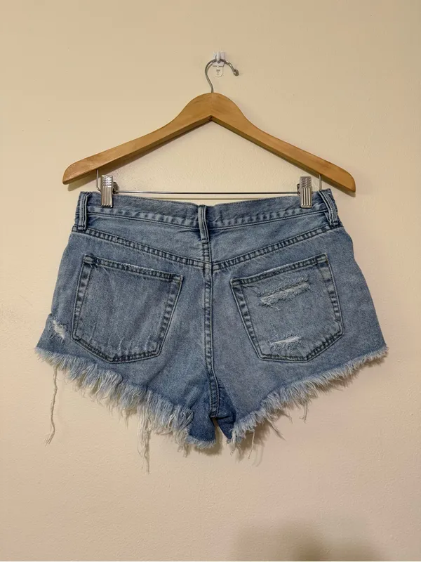 We The Free Denim Shortie Cut Off Jeans - Image 2