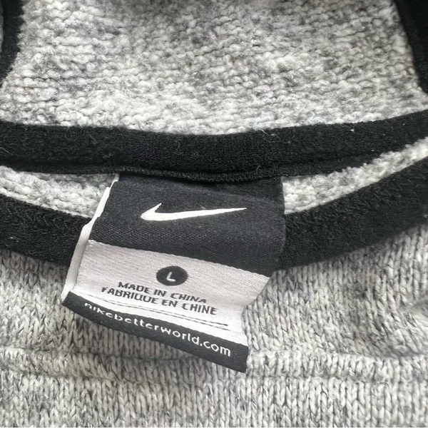 Nike Therma-Fit Gray Hoodie Sweatshirt – Size Large (Fits Smaller) - Image 2