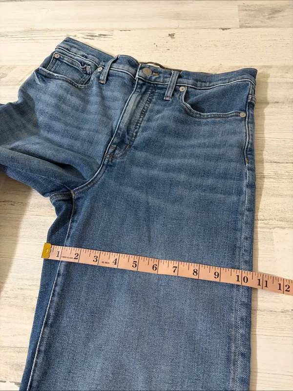 Madewell Slim Wide Leg Crop Jeans Size 28 - Image 14