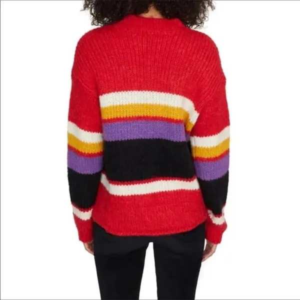Sanctuary Party Stripe Sweater Top Red Black NWT v6x - Image 4