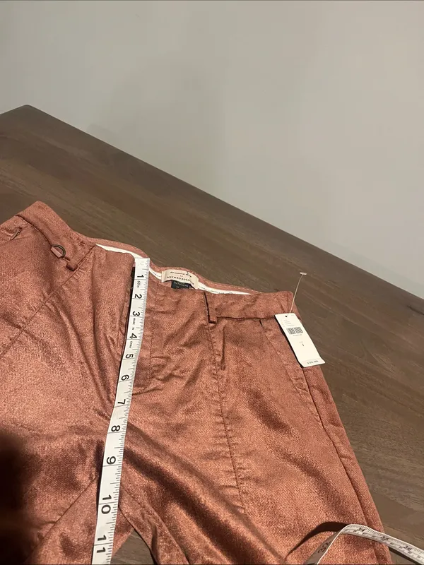 Anthropologie Copper-Tone Essential Skinny Trousers Sz 4 NWT - Image 6