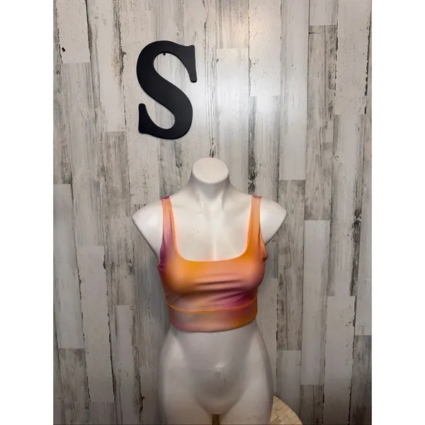 Fabletics Reversible Sports Bra Womens Size Small S Orange Purple Ombre Crop Top - Image 7