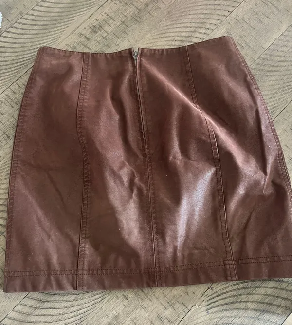 Free People Faux Leather Skirt - Image 2