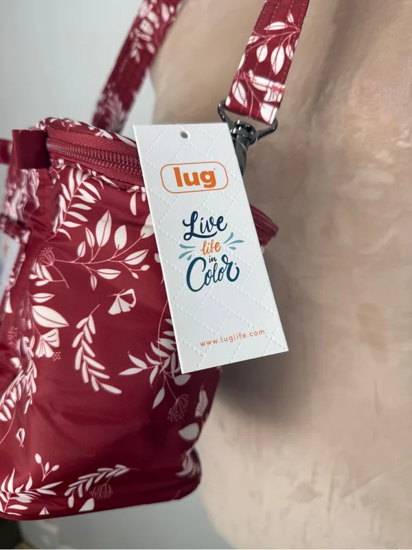 lug Red Floral Lunch Bag - Image 6