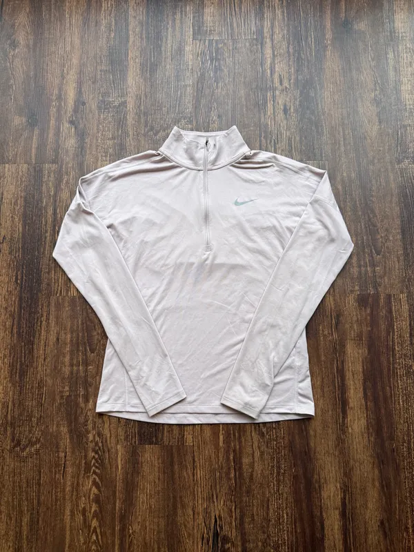 Nike Women’s Pink Dry Fit Element Quarter Zip Running Long Sleeve Top - Size XS - Image 2