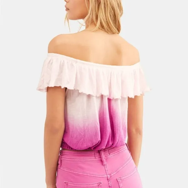 Free People Cora Lee Ombre Ruffled Tank Top - Image 2