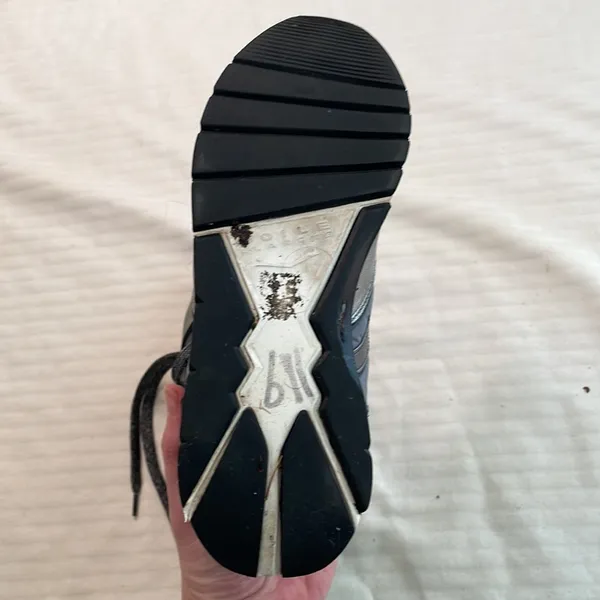 Voile Blanche leather nylon textile sneakers black silver Size‎ 37 US 7 - Image 5