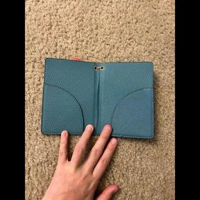 Passport storage carry on other documents Blue - Image 2