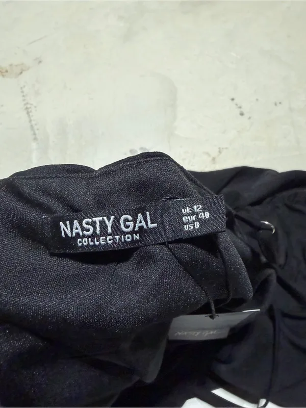 Nastygal NWT Black ruched mini dress 8 - Image 5