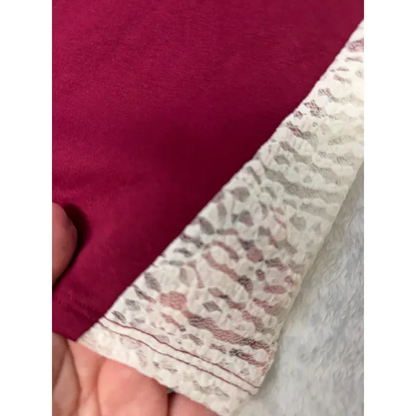 Wild Fable Burgundy Swan Graphic Tank Top Lace Side Panels‎ Womens Size M New - Image 3