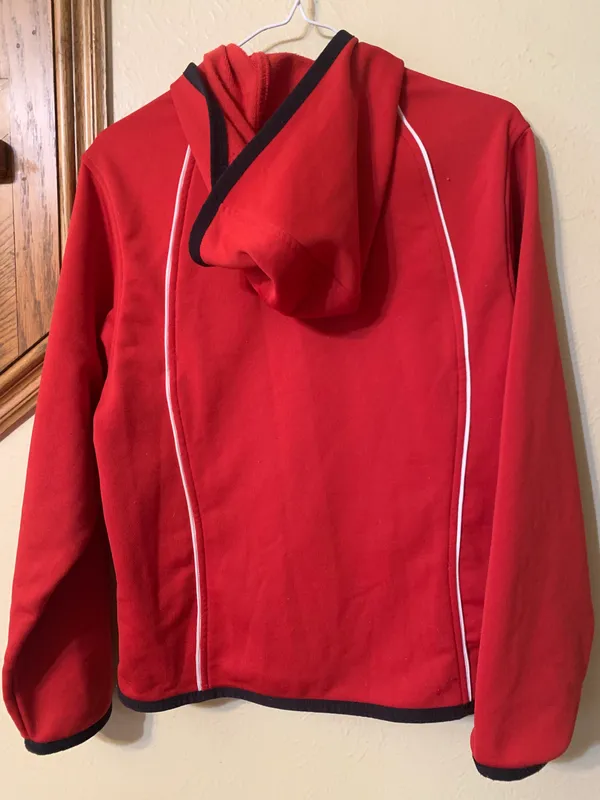 Nike Vintage Red Zip Up Hoodie Jacket - Image 3