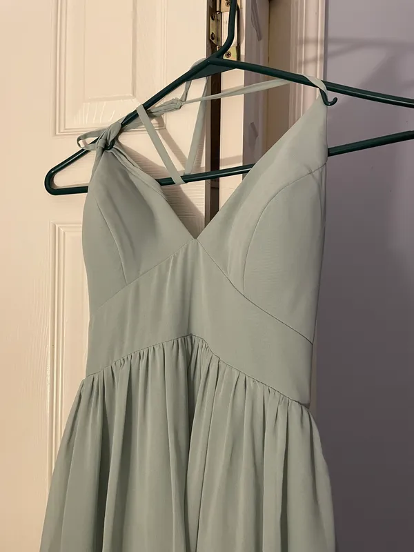 Azazie Bridesmaids Dress Agave - Image 4