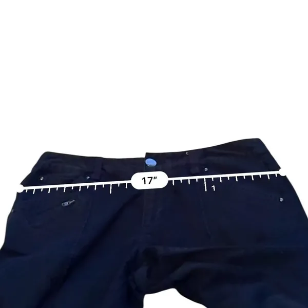 Express Flare‎ Leg Pants Womens 6 Black Mid Rise Seam Detail Trousers Capsule - Image 7