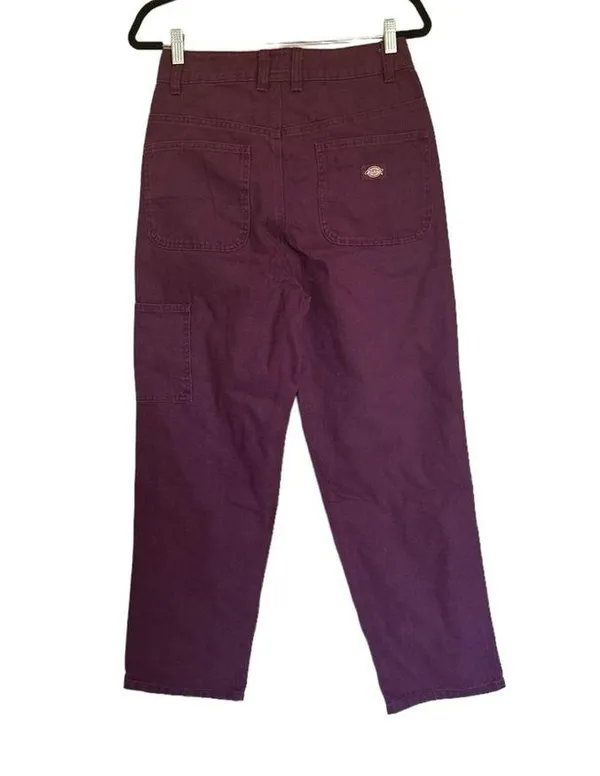 NWT Dickies Duck Canvas trousers in burgundy - Image 9