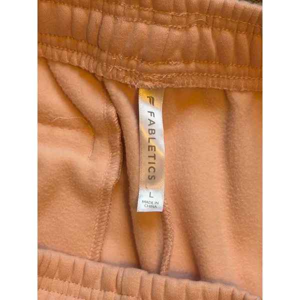 Fabletics Pink Fleece Cargo Pant. Pink. Size Large - Image 2