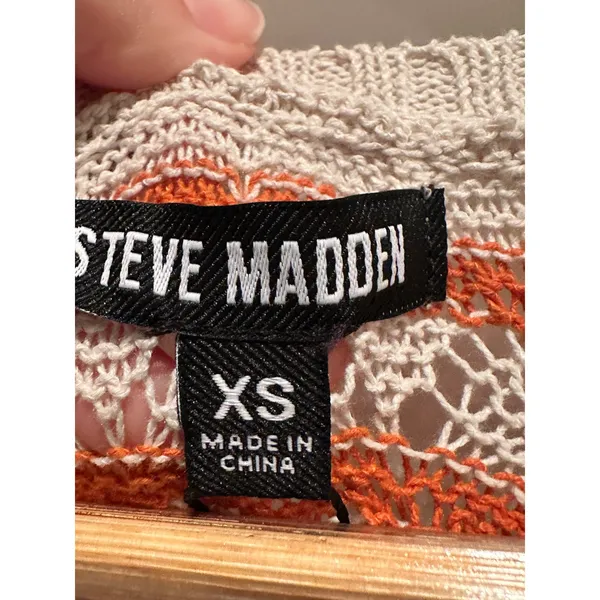 Steve Madden Theresa Sweater Dress XS Orange Striped Knit Maxi‎ NWT - Image 5
