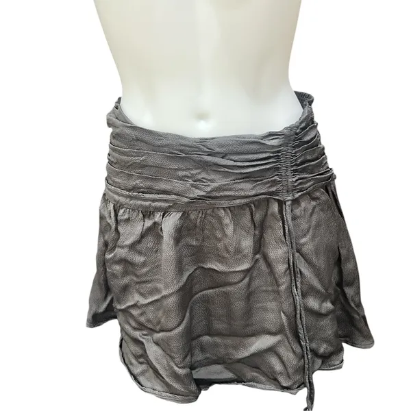 Aerie Gray Skorts with Ruched Waistband and Flowy Silhouette - Image 2