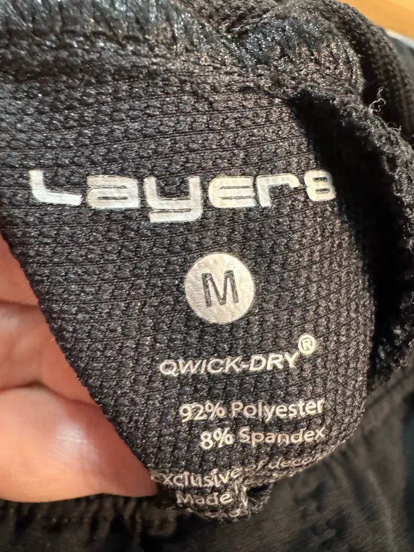 Black Layer 8 Quick Dry Lightweight Joggers Size M EUC - Image 5