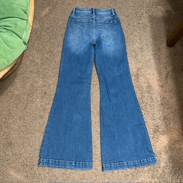 Rolla's Eastcoast Flare Jeans High Rise Wide Leg Blue 25‎ - Image 6