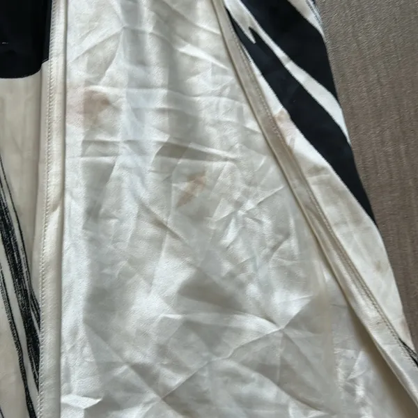 Meshki Asymmetrical Black and White Maxi Skirt - Image 8