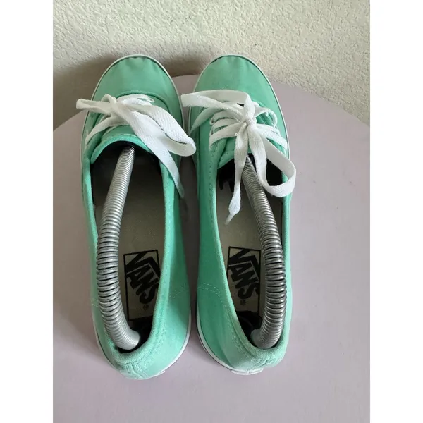 Vans Mint green lace-up sneakers featuring white rubber soles Women’s Size 10 - Image 11