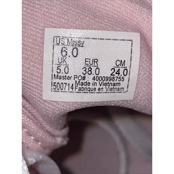 VANS Old Skool Pink Low top Sneaker Shoes Missy Size 6 Casual School Skateboard - Image 2
