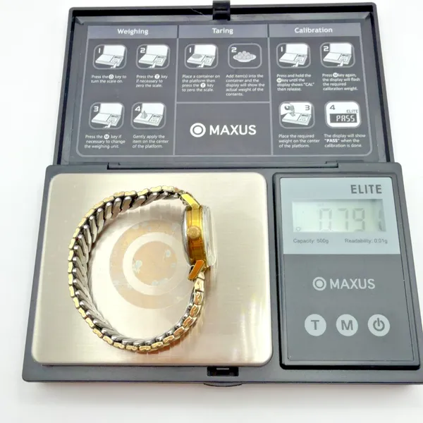 Medco 17 Jewels Selfwinding Swiss Made Ladies Watch Date Gold Tone Parts - Image 12