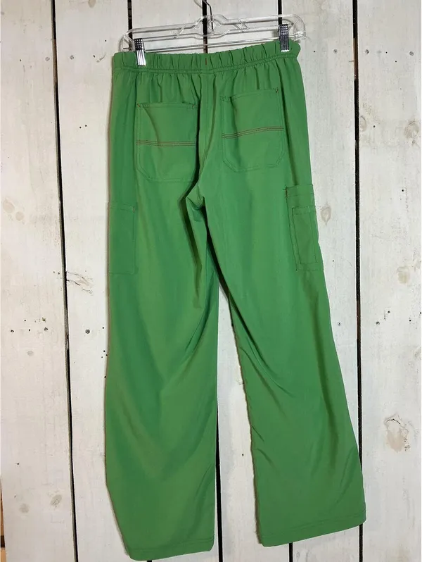 Carhartt Green Cargo Pants with Red Drawstring, Size Regular S - Image 3