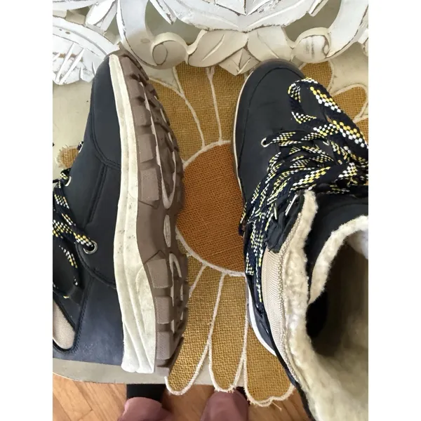 Nautica Outdoor Lace Up Winter Aliza Boots Women's Navy /‎ Tan / White SZ 8 - Image 7